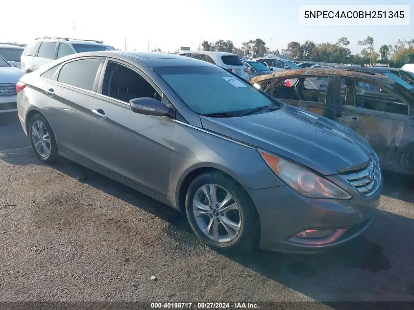 2011 Hyundai Sonata Limited VIN: 5NPEC4AC0BH251345 Lot: 40471843