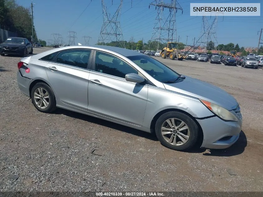 2011 Hyundai Sonata Gls VIN: 5NPEB4ACXBH238508 Lot: 40210339