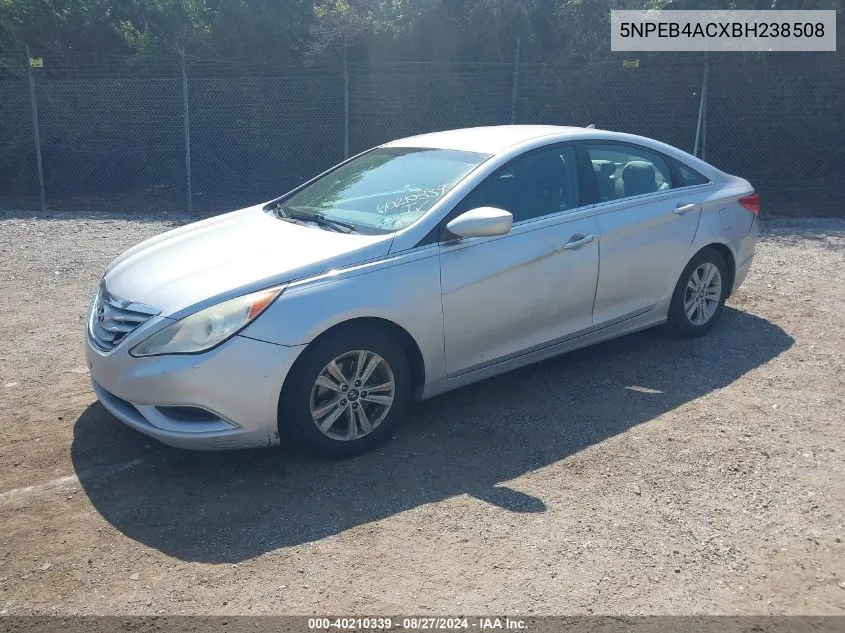 5NPEB4ACXBH238508 2011 Hyundai Sonata Gls