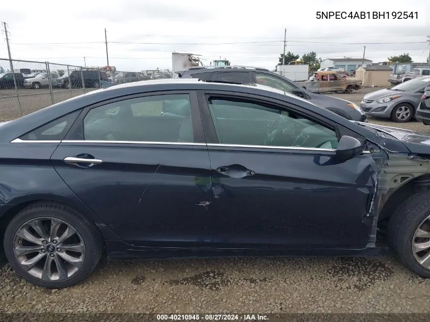 2011 Hyundai Sonata Se 2.0T VIN: 5NPEC4AB1BH192541 Lot: 40210945