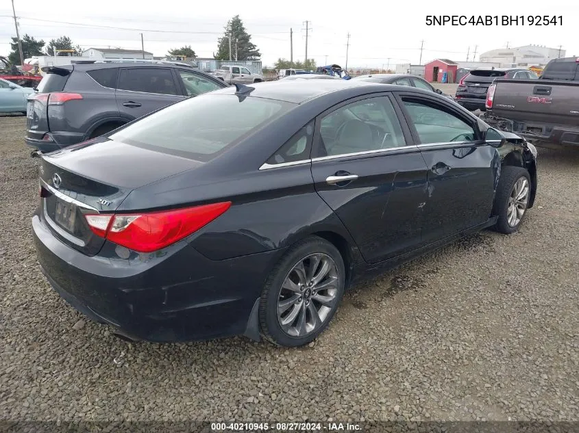 2011 Hyundai Sonata Se 2.0T VIN: 5NPEC4AB1BH192541 Lot: 40210945