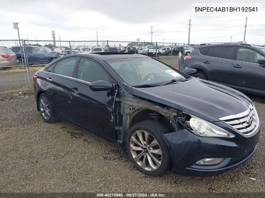 5NPEC4AB1BH192541 2011 Hyundai Sonata Se 2.0T