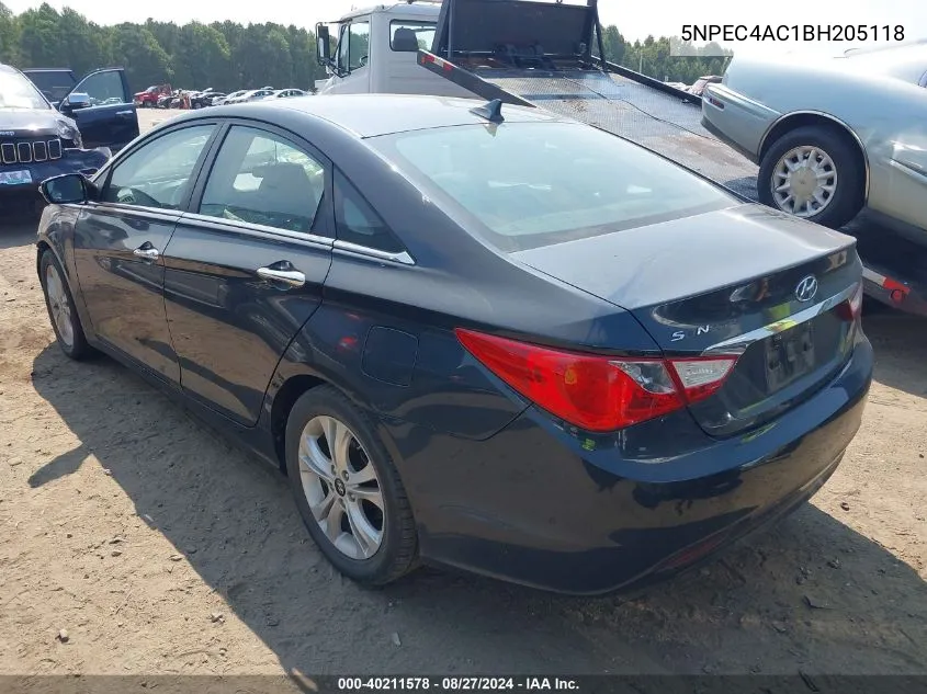 5NPEC4AC1BH205118 2011 Hyundai Sonata Limited