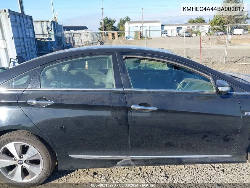 2011 Hyundai Sonata Hybrid VIN: KMHEC4A44BA002817 Lot: 40213273