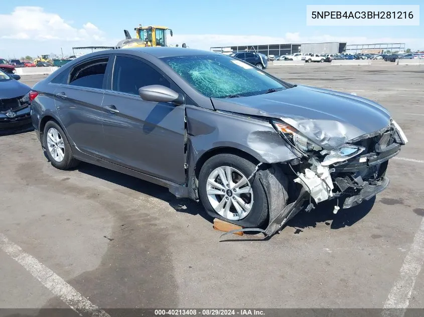 2011 Hyundai Sonata Gls VIN: 5NPEB4AC3BH281216 Lot: 40213408