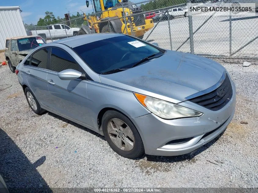 5NPEB4AC2BH055085 2011 Hyundai Sonata Gls