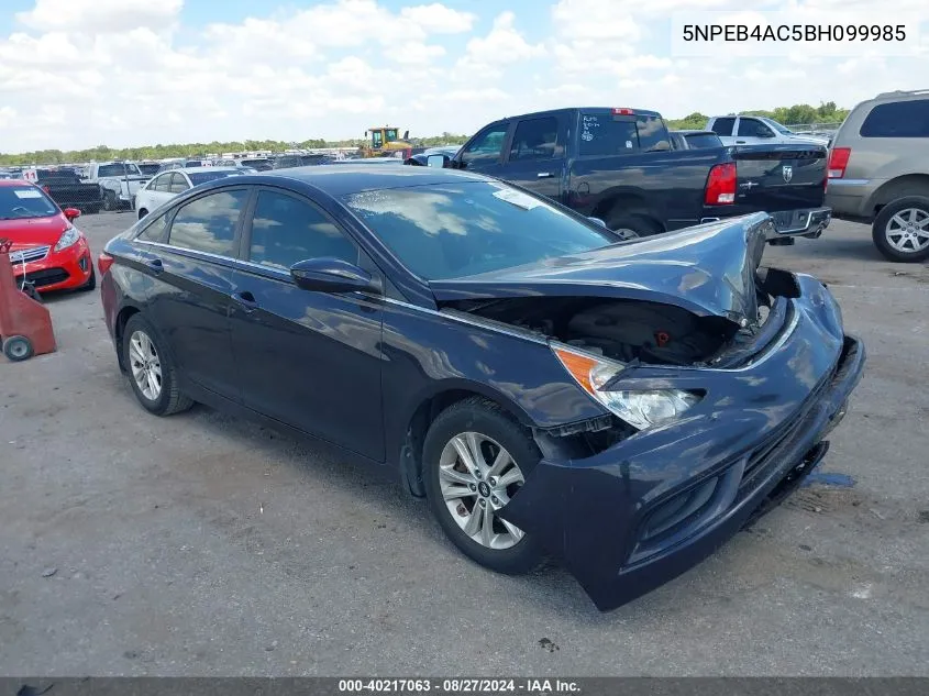 2011 Hyundai Sonata Gls VIN: 5NPEB4AC5BH099985 Lot: 40217063