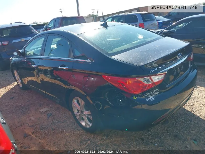 5NPEC4AC7BH117481 2011 Hyundai Sonata Limited