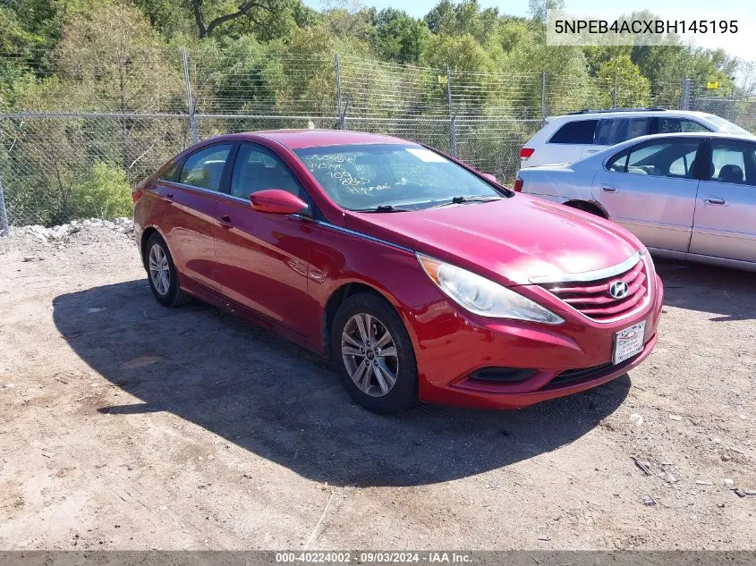 2011 Hyundai Sonata Gls VIN: 5NPEB4ACXBH145195 Lot: 40224002