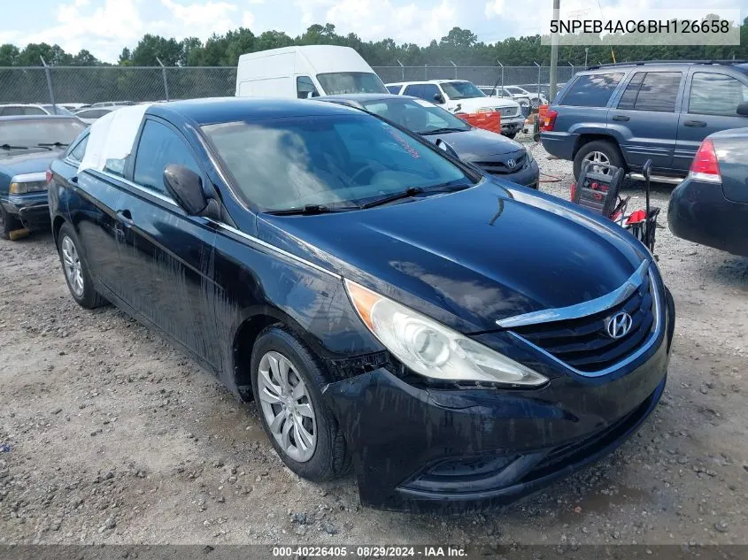 5NPEB4AC6BH126658 2011 Hyundai Sonata Gls