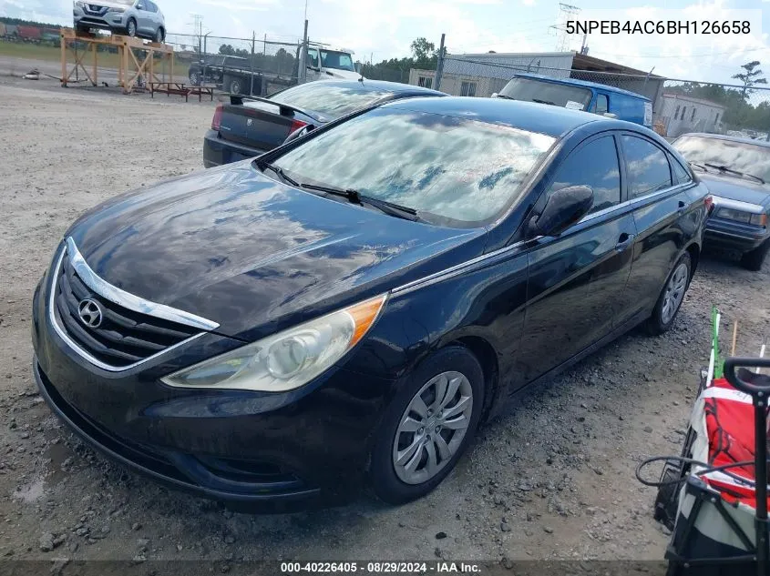 2011 Hyundai Sonata Gls VIN: 5NPEB4AC6BH126658 Lot: 40226405