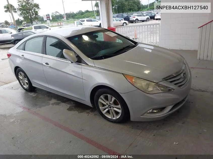 2011 Hyundai Sonata Gls VIN: 5NPEB4ACXBH127540 Lot: 40242092