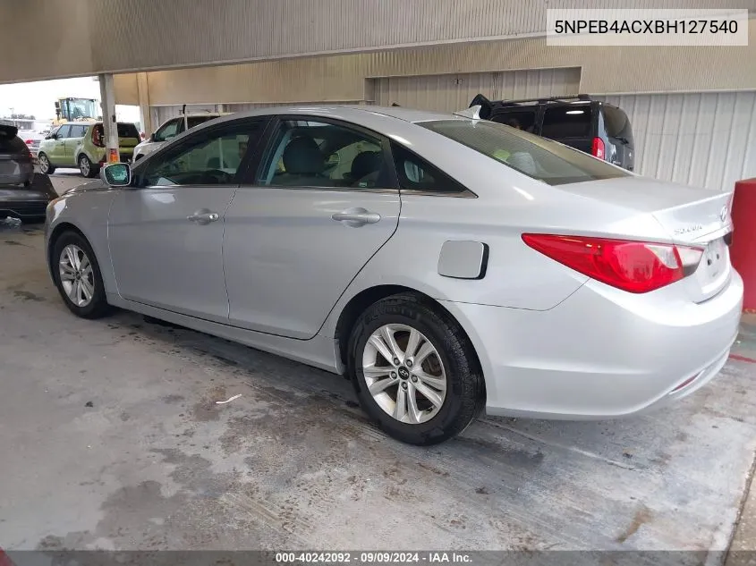 5NPEB4ACXBH127540 2011 Hyundai Sonata Gls