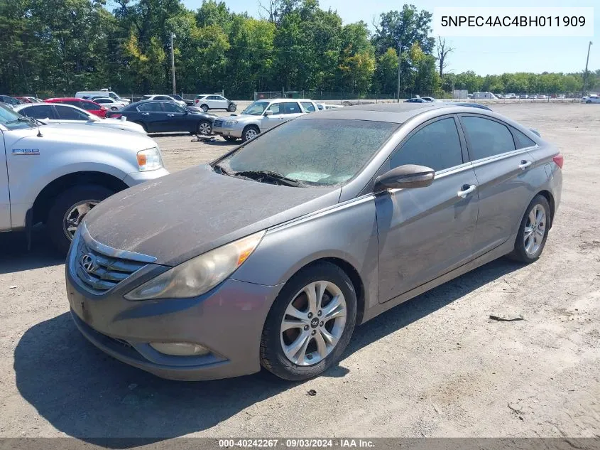 2011 Hyundai Sonata Limited VIN: 5NPEC4AC4BH011909 Lot: 40242267