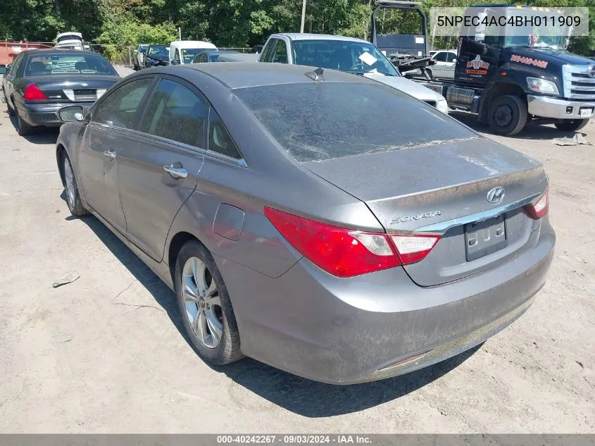 5NPEC4AC4BH011909 2011 Hyundai Sonata Limited