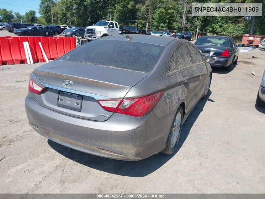 2011 Hyundai Sonata Limited VIN: 5NPEC4AC4BH011909 Lot: 40242267