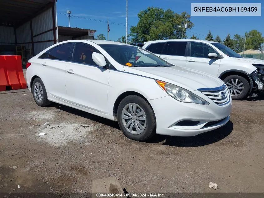 2011 Hyundai Sonata Gls VIN: 5NPEB4AC6BH169459 Lot: 40249414