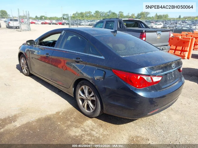 2011 Hyundai Sonata Gls VIN: 5NPEB4AC2BH050064 Lot: 40258041