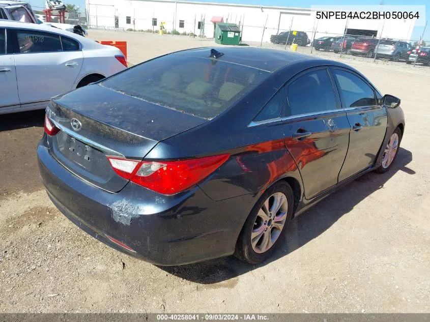 2011 Hyundai Sonata Gls VIN: 5NPEB4AC2BH050064 Lot: 40258041