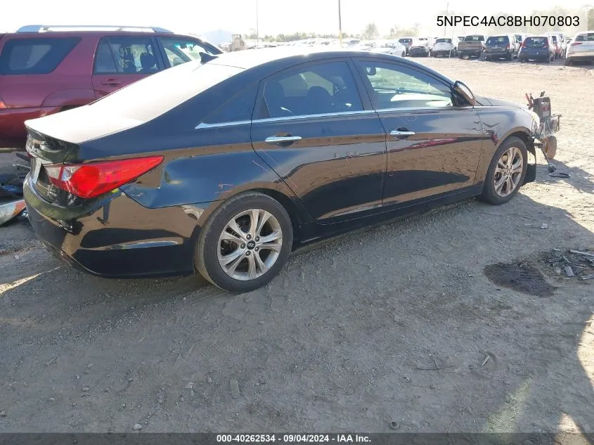 5NPEC4AC8BH070803 2011 Hyundai Sonata Limited