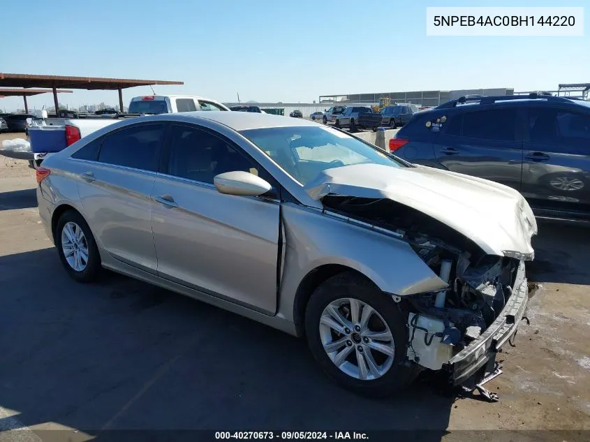 5NPEB4AC0BH144220 2011 Hyundai Sonata Gls