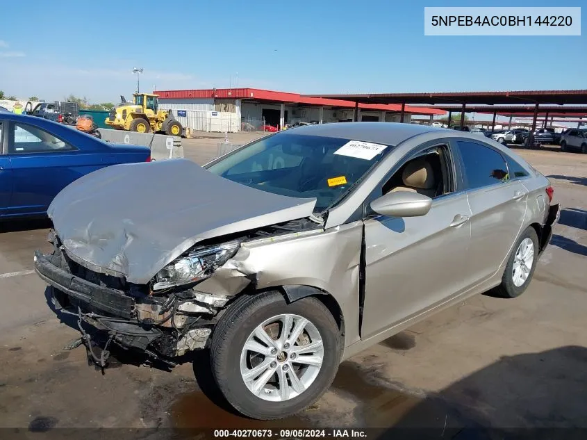 5NPEB4AC0BH144220 2011 Hyundai Sonata Gls