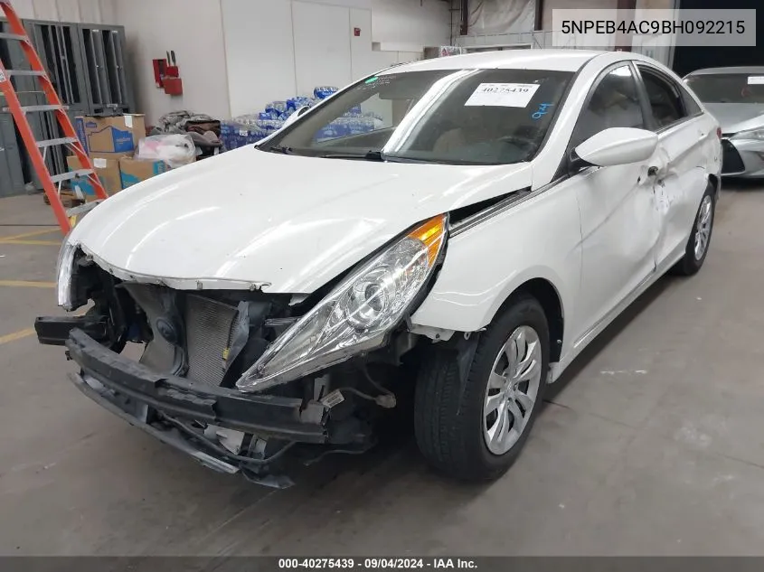 5NPEB4AC9BH092215 2011 Hyundai Sonata Gls