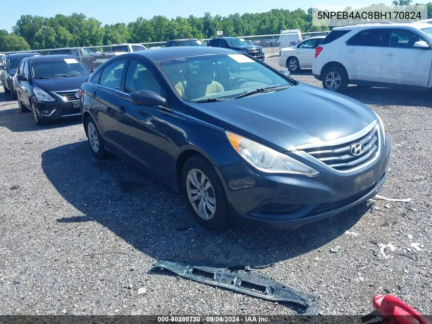 2011 Hyundai Sonata Gls VIN: 5NPEB4AC8BH170824 Lot: 40280720