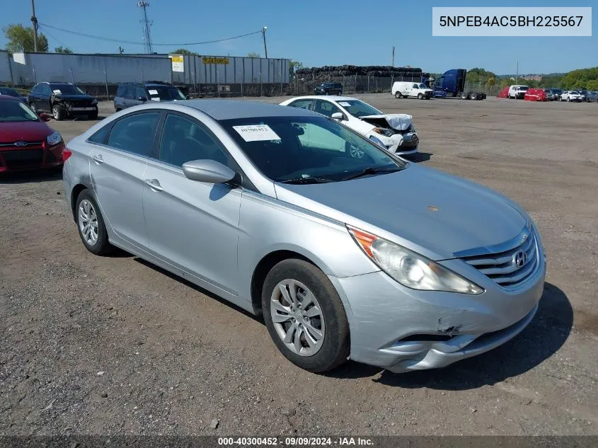 2011 Hyundai Sonata Gls VIN: 5NPEB4AC5BH225567 Lot: 40300452