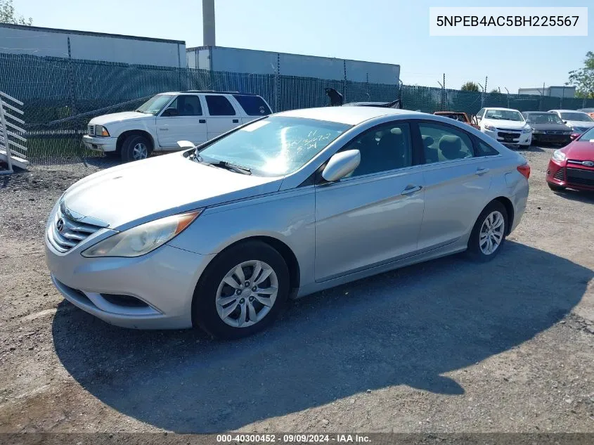 2011 Hyundai Sonata Gls VIN: 5NPEB4AC5BH225567 Lot: 40300452