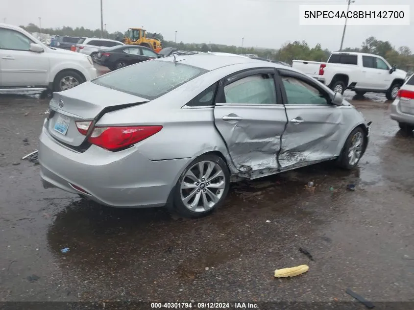 2011 Hyundai Sonata Se/Limited VIN: 5NPEC4AC8BH142700 Lot: 40301794