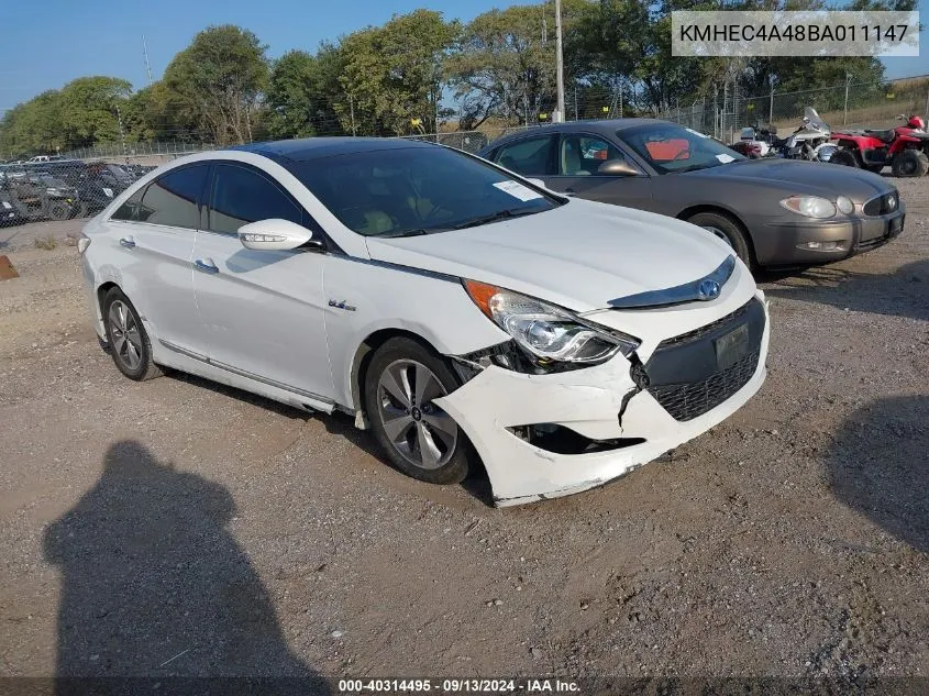 2011 Hyundai Sonata Hybrid VIN: KMHEC4A48BA011147 Lot: 40314495