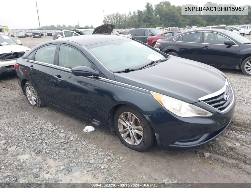 5NPEB4AC1BH015967 2011 Hyundai Sonata Gls