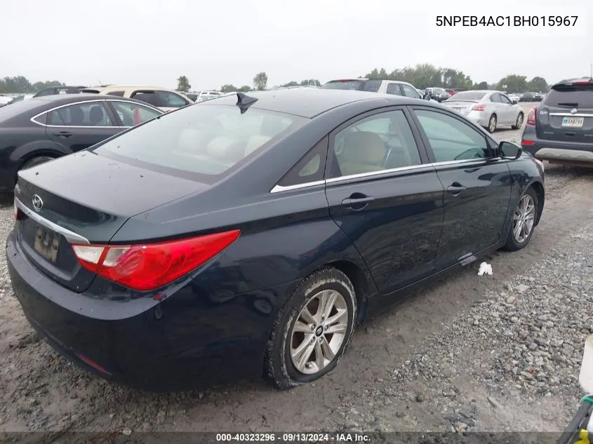 5NPEB4AC1BH015967 2011 Hyundai Sonata Gls