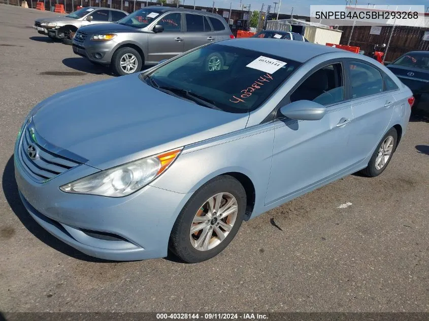 5NPEB4AC5BH293268 2011 Hyundai Sonata Gls