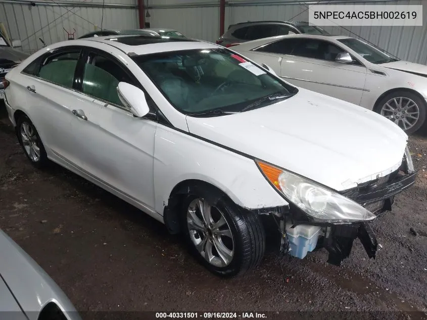 2011 Hyundai Sonata Limited VIN: 5NPEC4AC5BH002619 Lot: 40331501