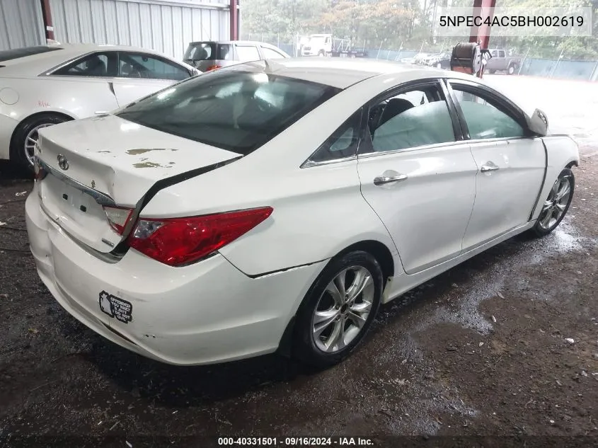 5NPEC4AC5BH002619 2011 Hyundai Sonata Limited