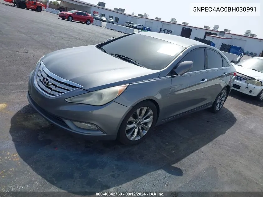 2011 Hyundai Sonata Se VIN: 5NPEC4AC0BH030991 Lot: 40342760