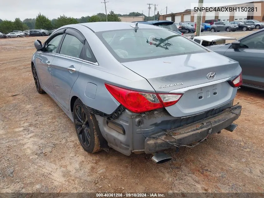 5NPEC4ACXBH150281 2011 Hyundai Sonata Se