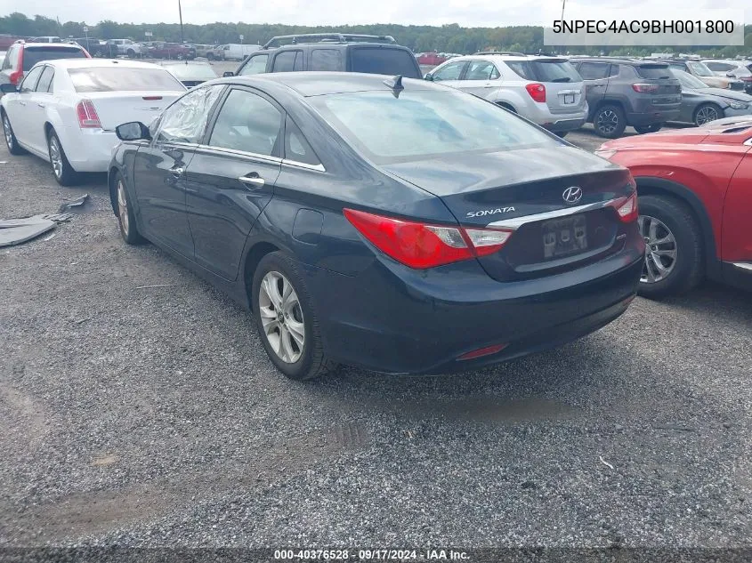 2011 Hyundai Sonata Limited VIN: 5NPEC4AC9BH001800 Lot: 40376528