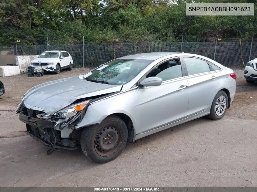 5NPEB4AC8BH091623 2011 Hyundai Sonata Gls