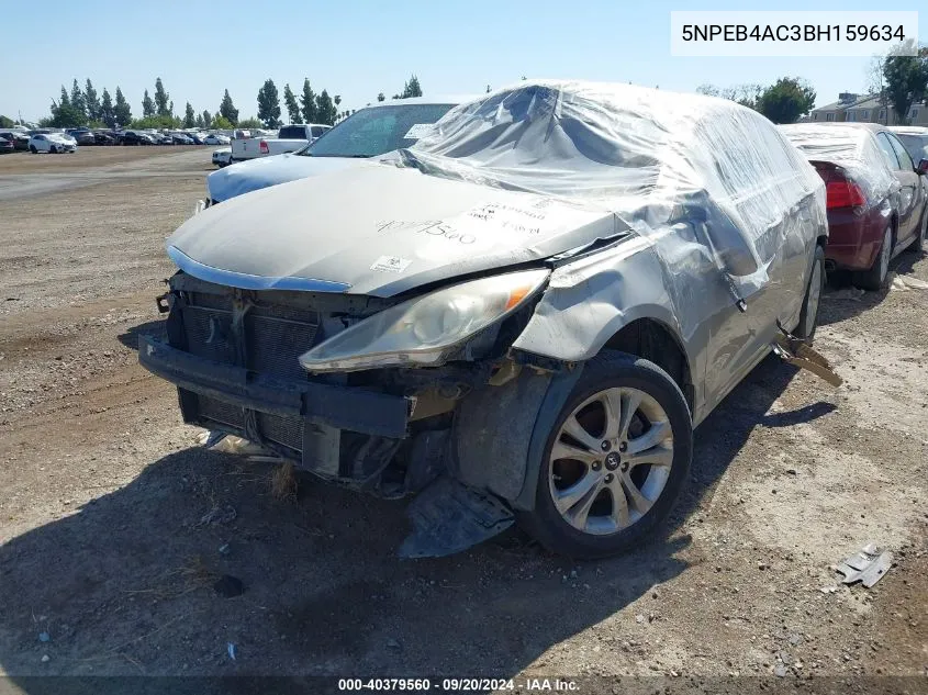 2011 Hyundai Sonata Gls VIN: 5NPEB4AC3BH159634 Lot: 40379560