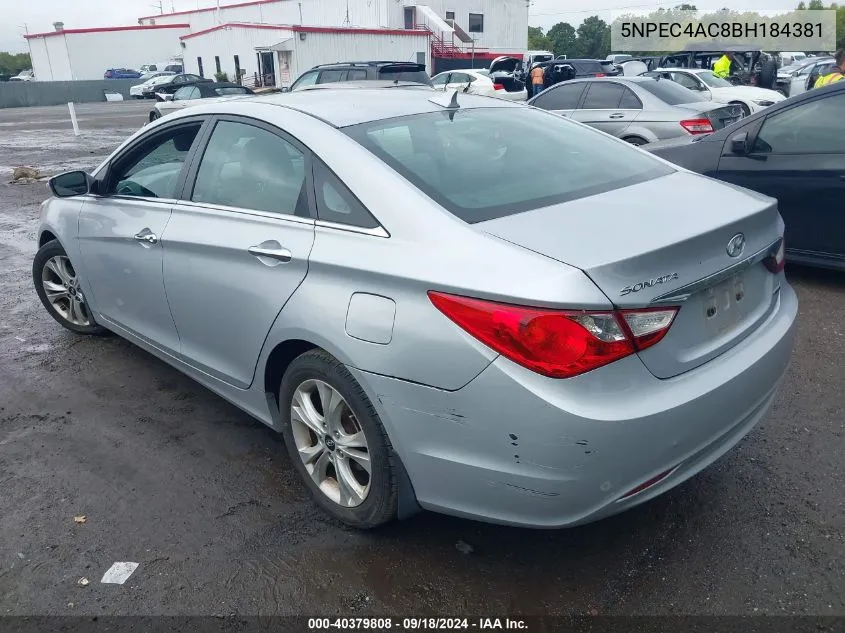 5NPEC4AC8BH184381 2011 Hyundai Sonata Limited