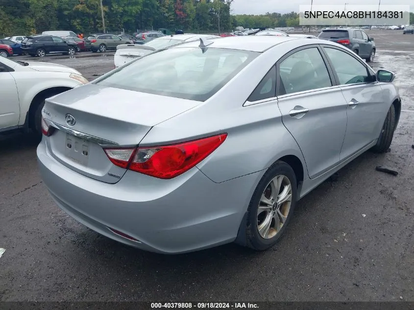 5NPEC4AC8BH184381 2011 Hyundai Sonata Limited