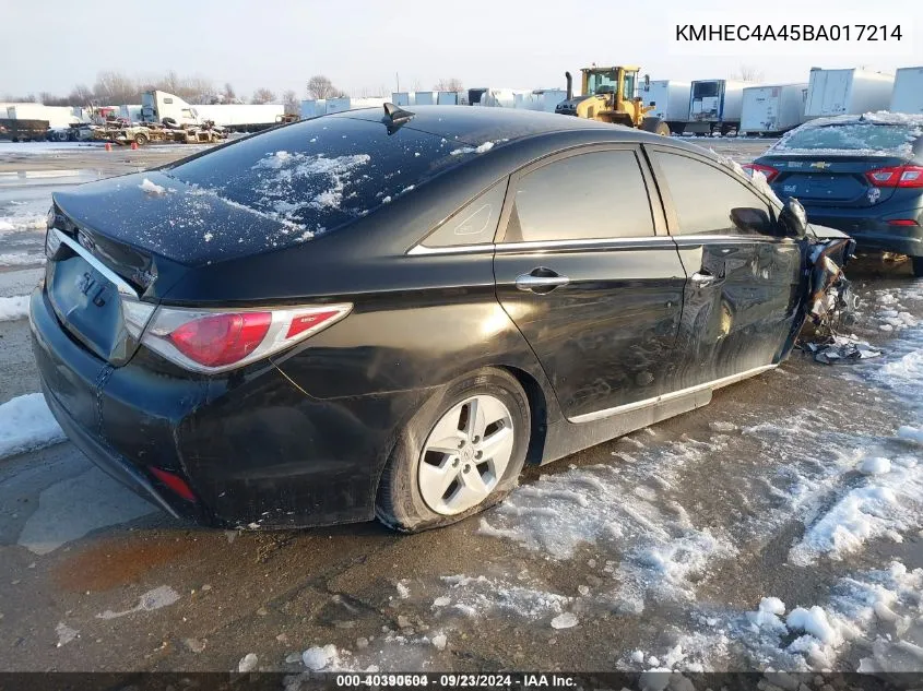 2011 Hyundai Sonata Hybrid VIN: KMHEC4A45BA017214 Lot: 40390604