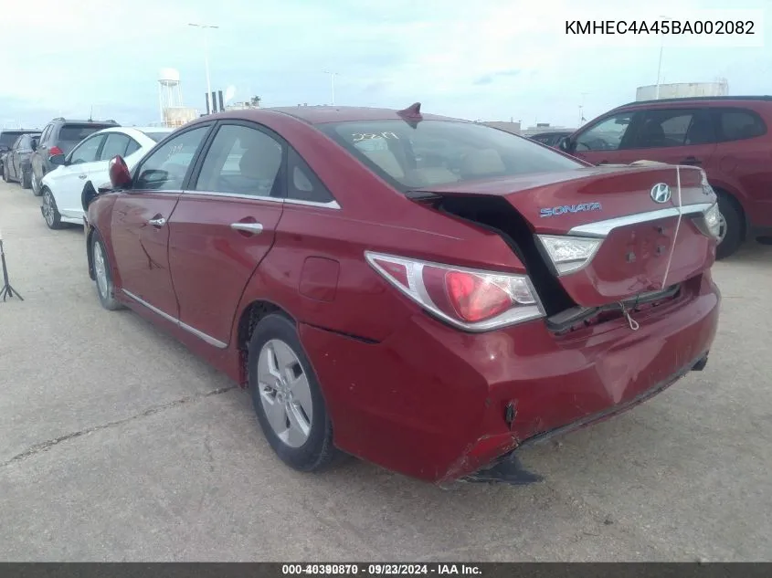 2011 Hyundai Sonata Hybrid VIN: KMHEC4A45BA002082 Lot: 40390870