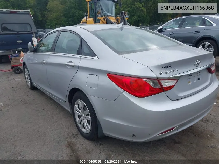 5NPEB4ACXBH166368 2011 Hyundai Sonata Gls