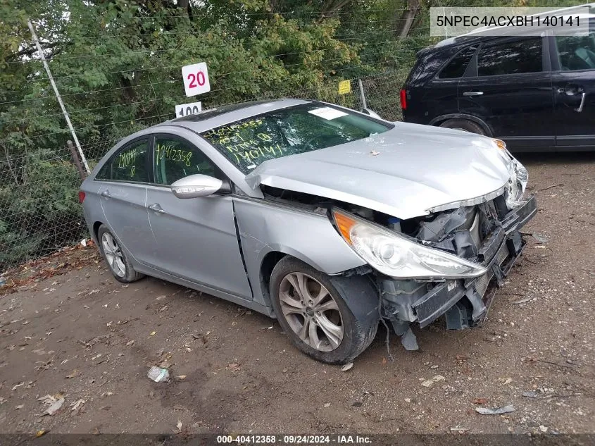 2011 Hyundai Sonata Limited VIN: 5NPEC4ACXBH140141 Lot: 40412358