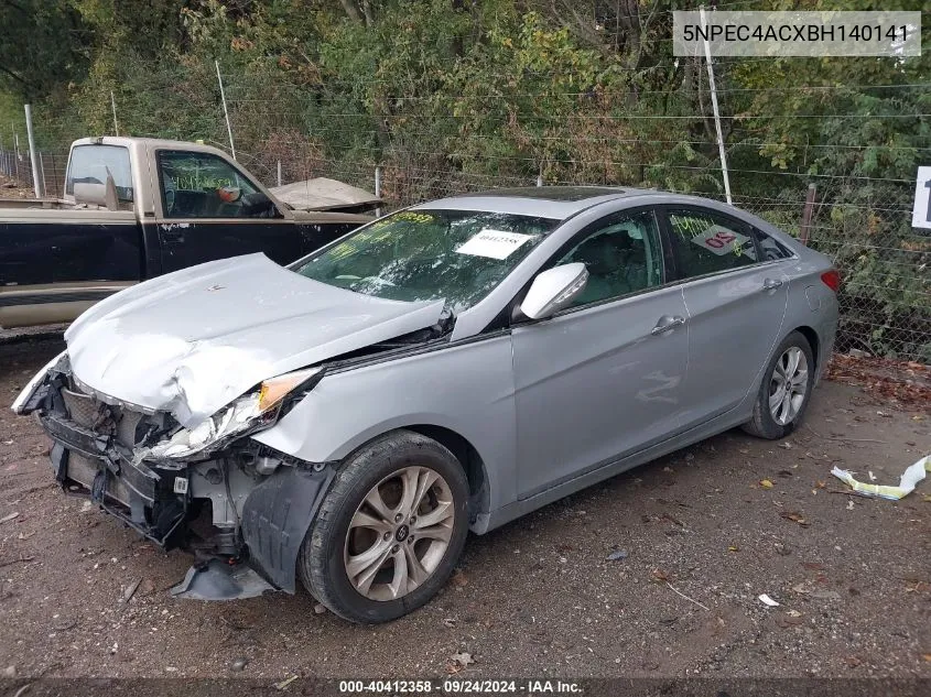 2011 Hyundai Sonata Limited VIN: 5NPEC4ACXBH140141 Lot: 40412358