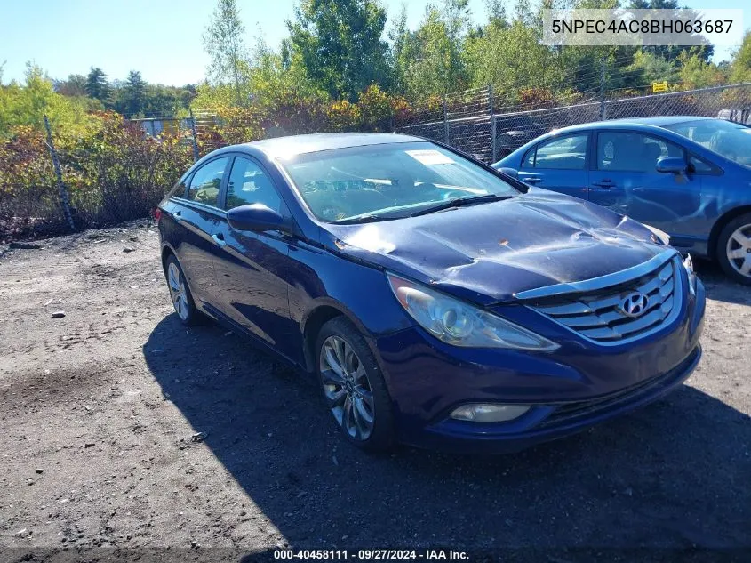 5NPEC4AC8BH063687 2011 Hyundai Sonata Se